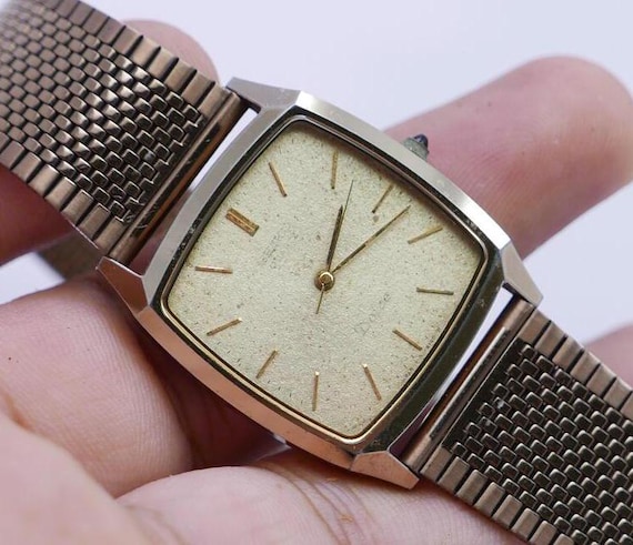 Vintage Seiko Dolce Tungsten Carbide Case 7731 5160 Textured