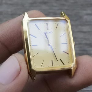 Vintage Seiko Year 1988 5P31 5330 Dress Men  Quartz Watch Japan Square Tank Shape 26mm