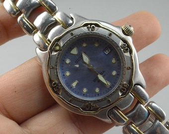 Vintage Seiko Scuba 7N35 6030 Mother of Pearl Dial Lady Quartz