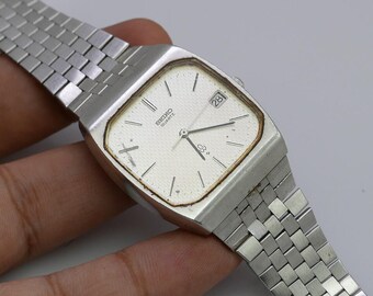 Vintage Seiko 7832 5000 Textured Dial Men Quartz Watch Japan