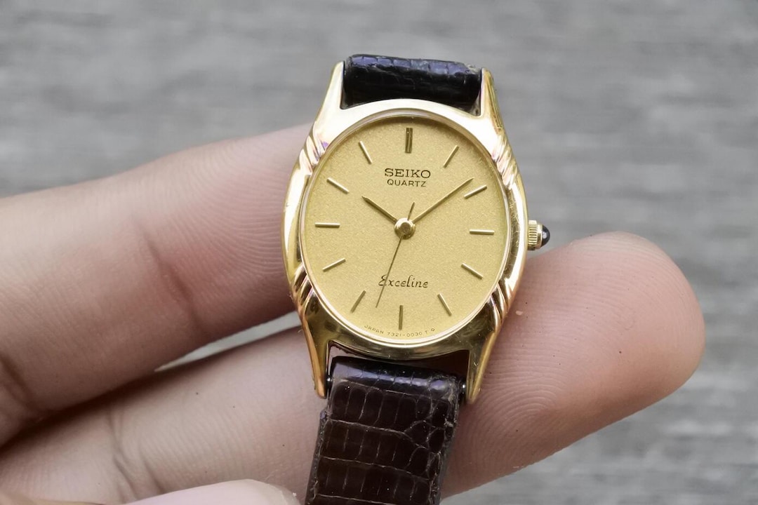 SEIKO エクセリーヌ 7321-5010 GP クォーツ オーバル 腕時計 Yahoo!オークション -「seiko 7321」(エクセリーヌ) (セイコー