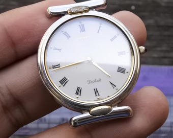 Vintage Seiko Dolce Nickle Alloy Case 9521 5170 Yellow Dial Men