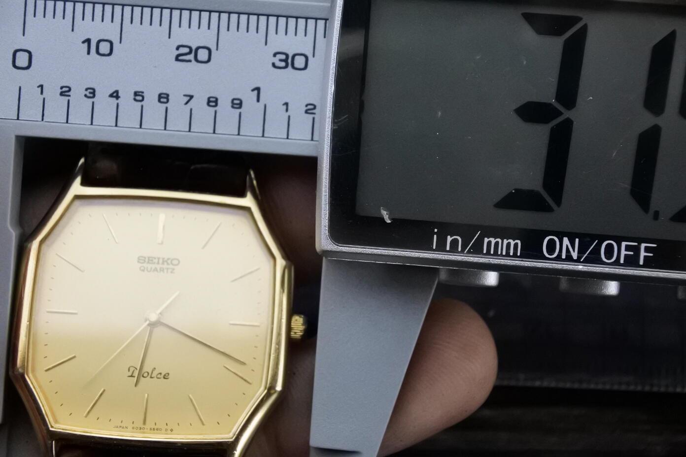 Vintage Seiko Dolce Gold Plated 30 Microns 6030 5500 Men Quartz