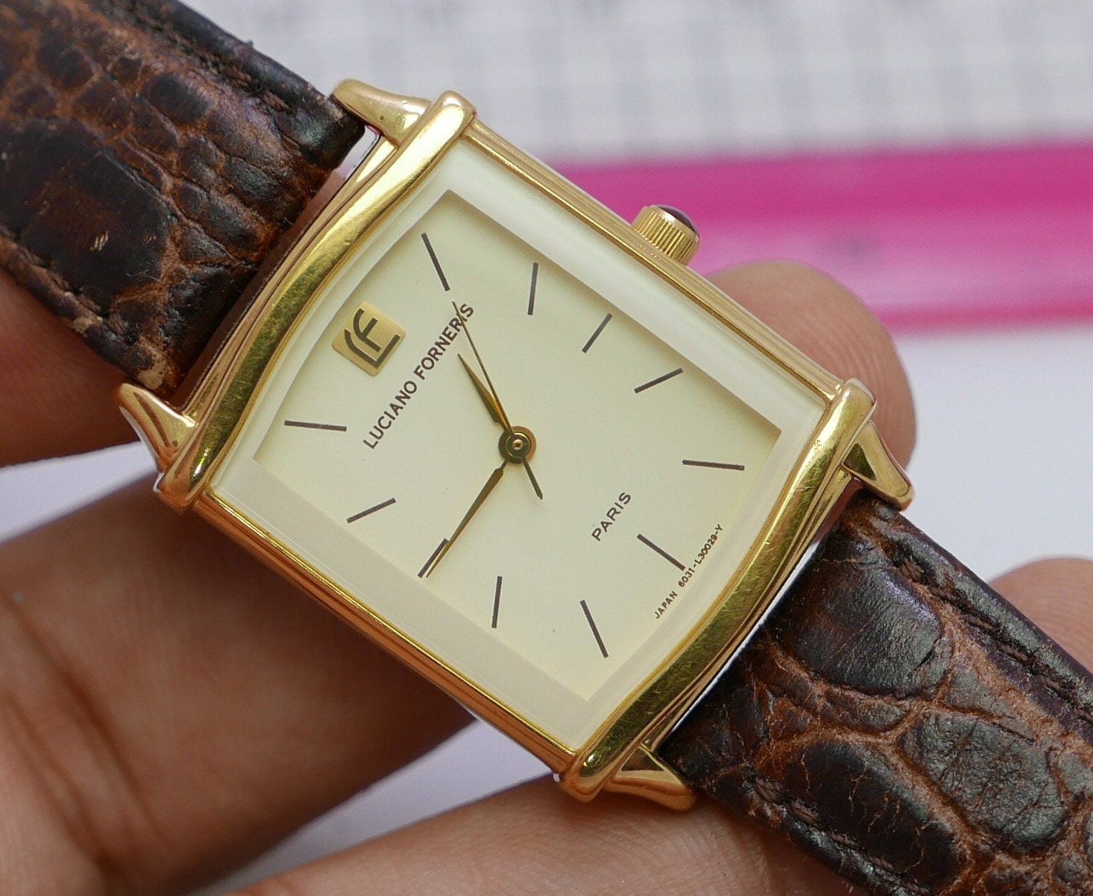Vintage Citizen Luciano Forneris Paris Men Quartz Watch Japan