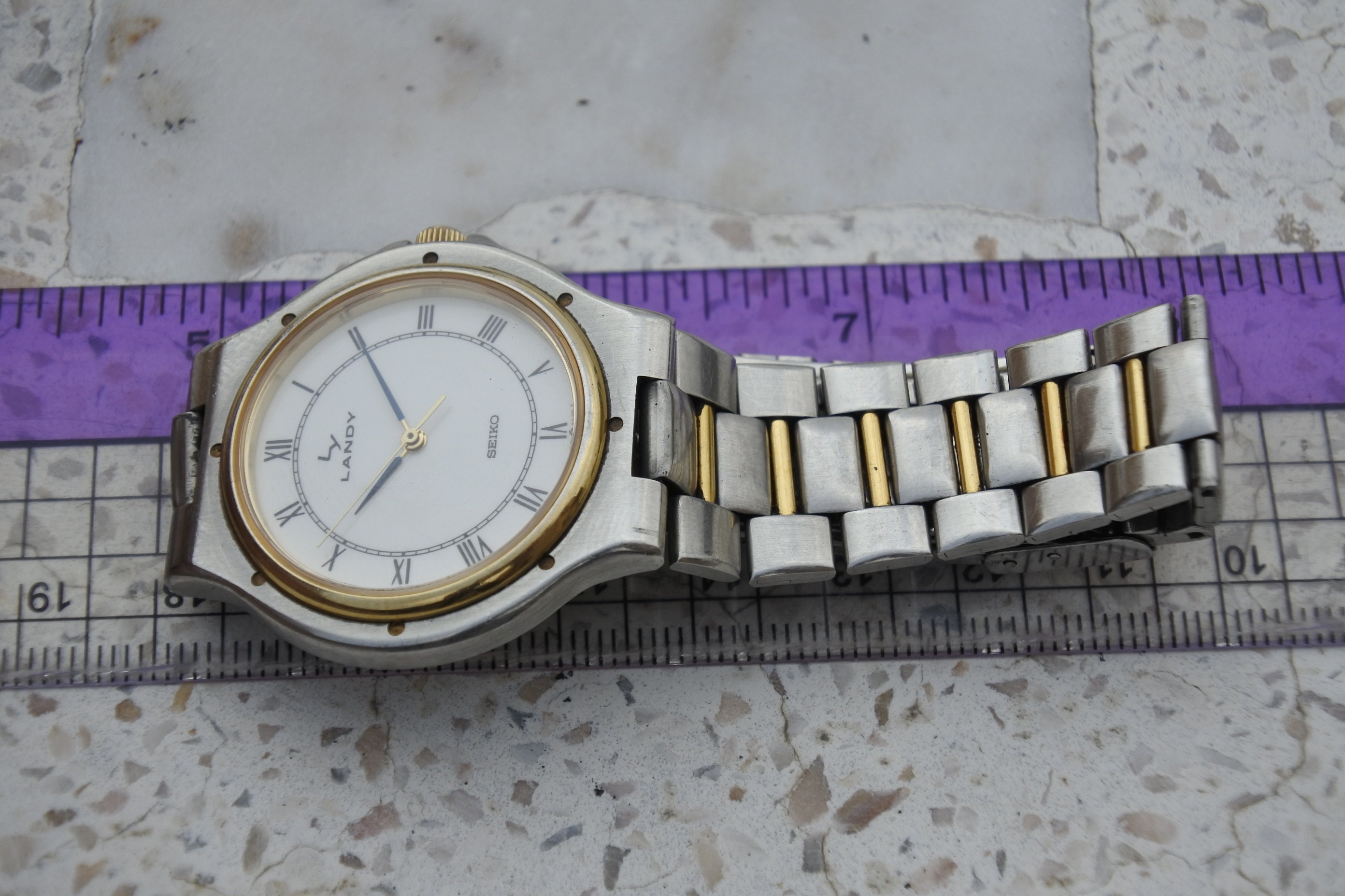 Vintage Seiko Landy 5P31 6B00 Roman Numeric Dial Men Quartz 