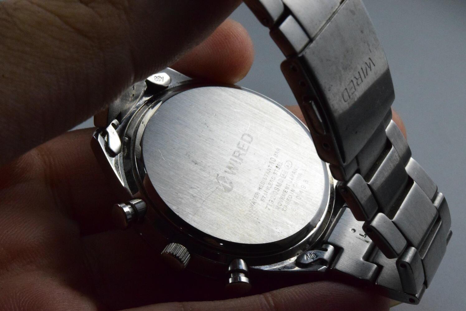 Vintage Seiko Wired Chronograph 7T92 0SM0 Black Dial Men Quartz