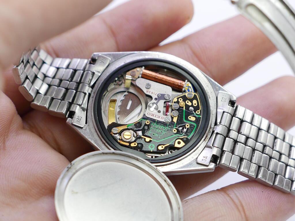 美品/稼働品 セイコー TYPE II 1979年製 風防研磨済 純正ブレス セイコー