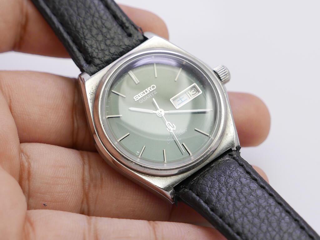 ヴィンテージ セイコー シルバーウェーブ 8229 8000 グリーン ダイヤル  