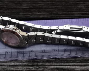 Vintage Seiko Lukia 4N21 1130 Pearl Dial Lady Quartz Watch Japan Round Shape 23mm