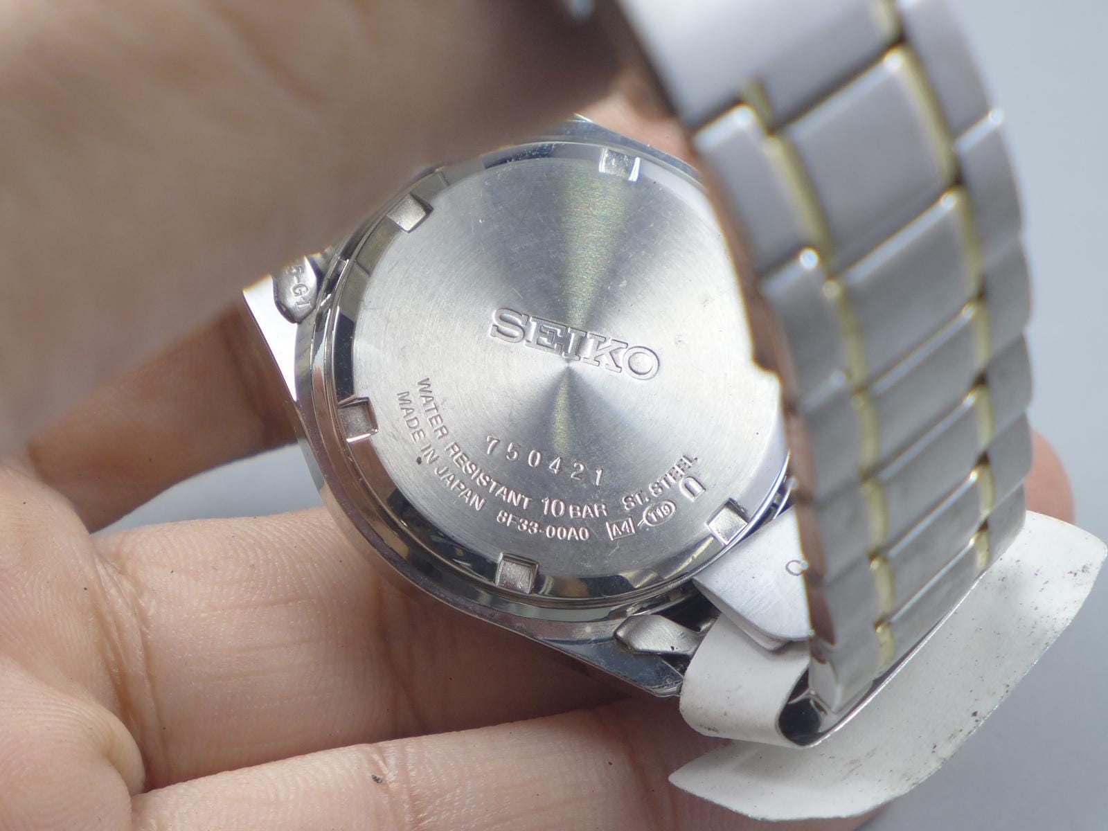 Vintage Seiko NEW OLD Stock 8F33 00A0 Perpetual Calendar Men 