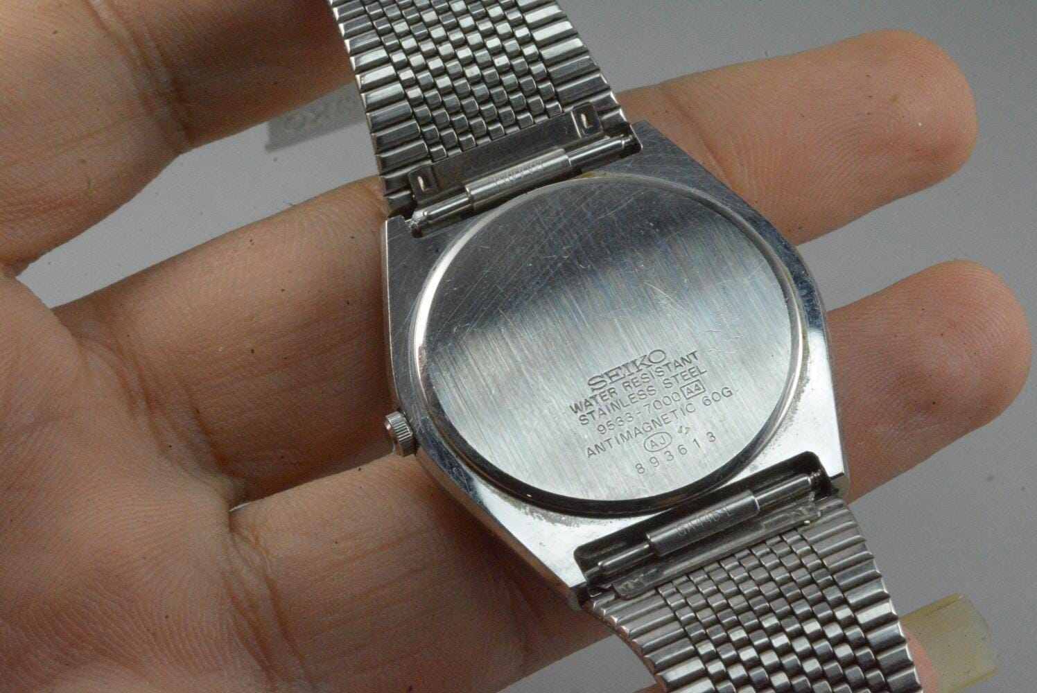 Vintage Seiko Majesta 9533 6000 Gray Textured Dial Men Quartz