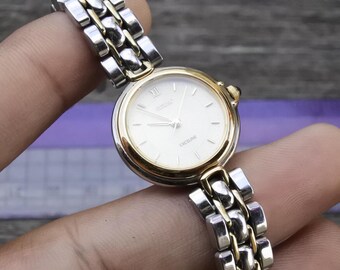 Vintage Seiko Exceline 2J31 0A30 Integrated Bracelet Lady Quartz