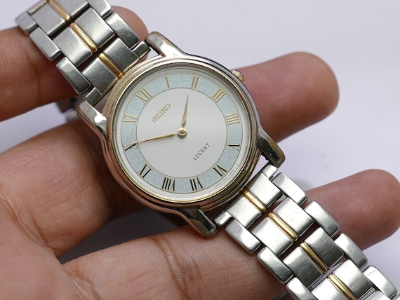 Vintage Seiko Lucent 5E21 6E00 Roman Numeric Dial Unisex Quartz