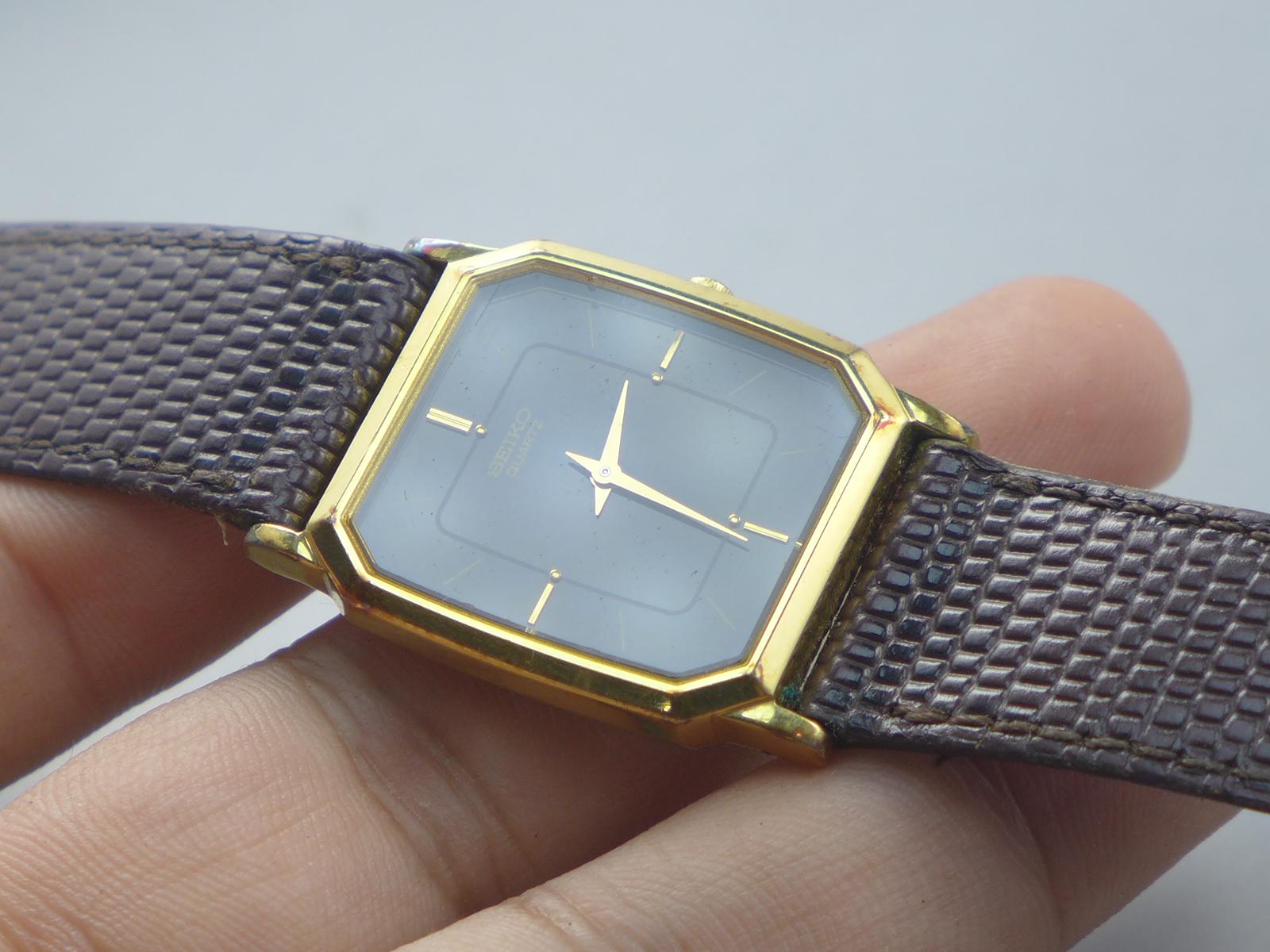 Vintage Seiko 5P30 5070 Copper Dial Men Quartz Watch Japan JDM 
