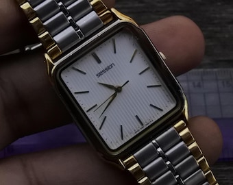 Vintage Seiko Session V801 5460 Textured Dial Men Quartz Watch