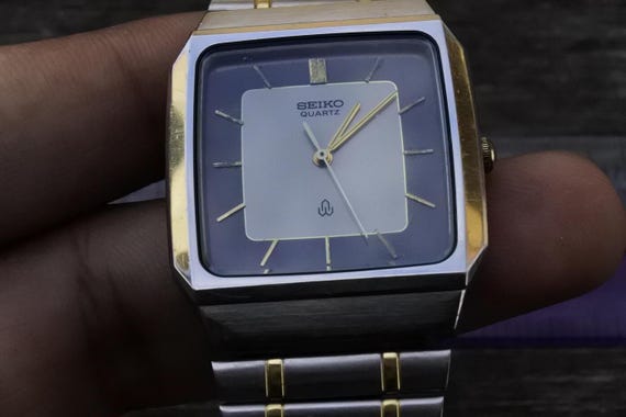 Vintage Seiko 6030 5490 Gray Dial Men Quartz Watch Japan JDM