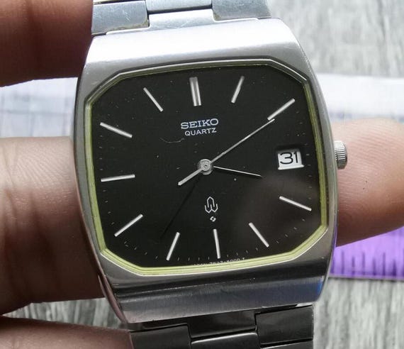 Vintage Seiko Year 1977 7832 5000 Green Dial Men Quartz