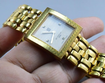 Vintage Seiko Dolce Nickle Alloy Case 9521 5170 Yellow Dial Men