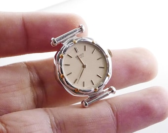 Vintage Seiko 7321 5660 Stone Dial Lady Quartz Watch Japan Square
