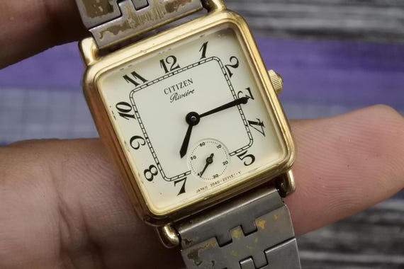 Vintage Citizen Gold Plated 2040 Small Second Lady Quartz Watch