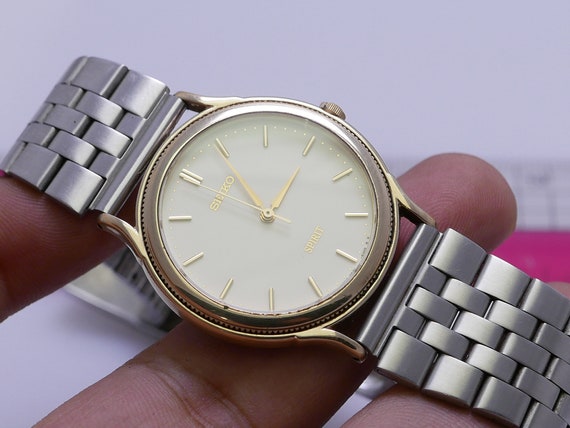 Vintage Seiko Spirit Year 1999 5E31 6060 Dress Watch Men Quartz 