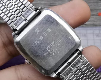 Vintage Seiko 7830 5080 Textured Dial Men Quartz Watch Japan