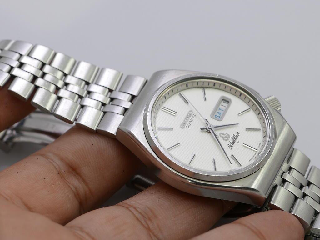 セイコー SEIKO シルバー SILVER WAVE 7546-8021 Vintage Seiko Silverwave 7546 8021 White Dial Men Quartz Watch