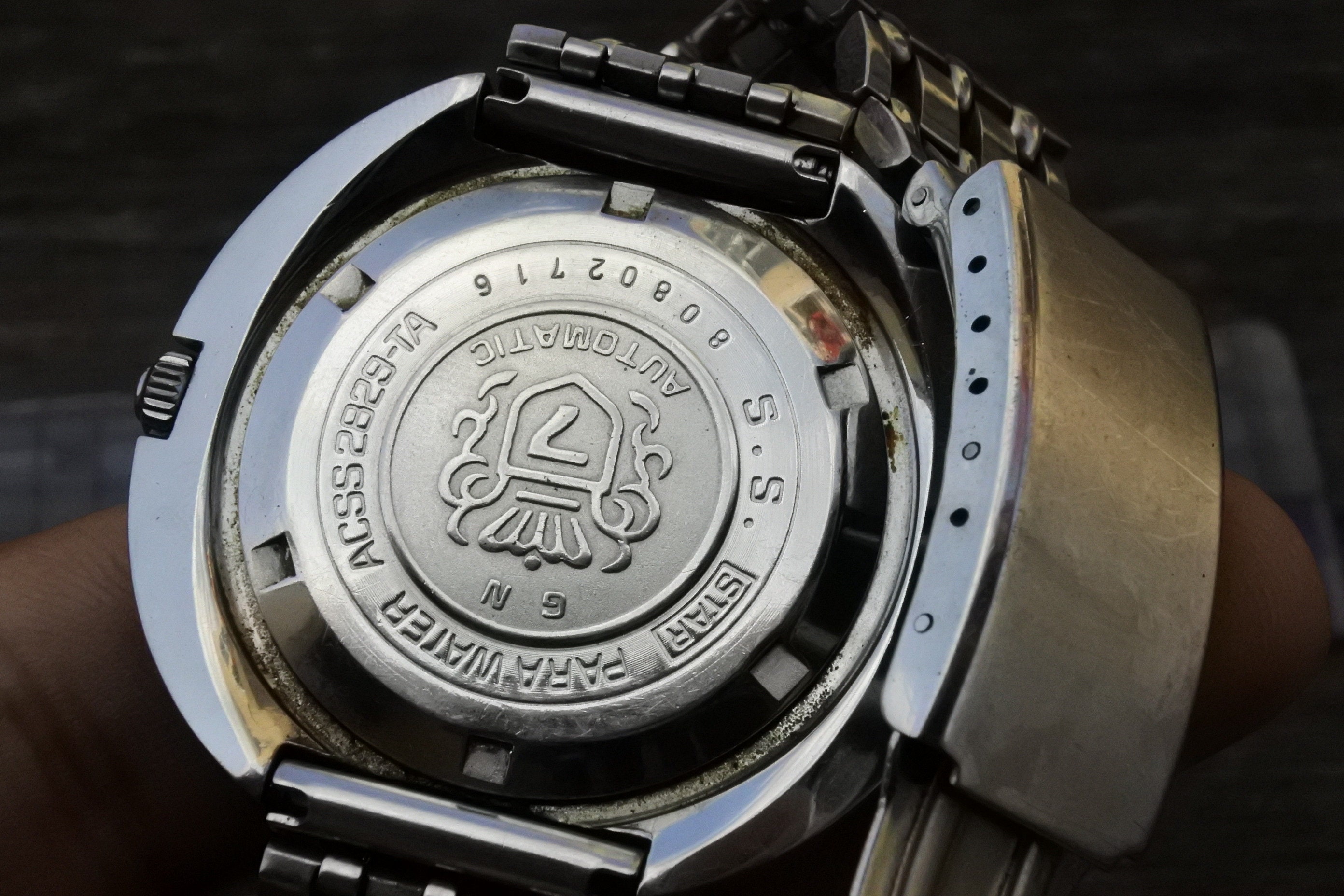 ヴィンテージ シチズン クリスタル セブン カスタムメイド ブラック 