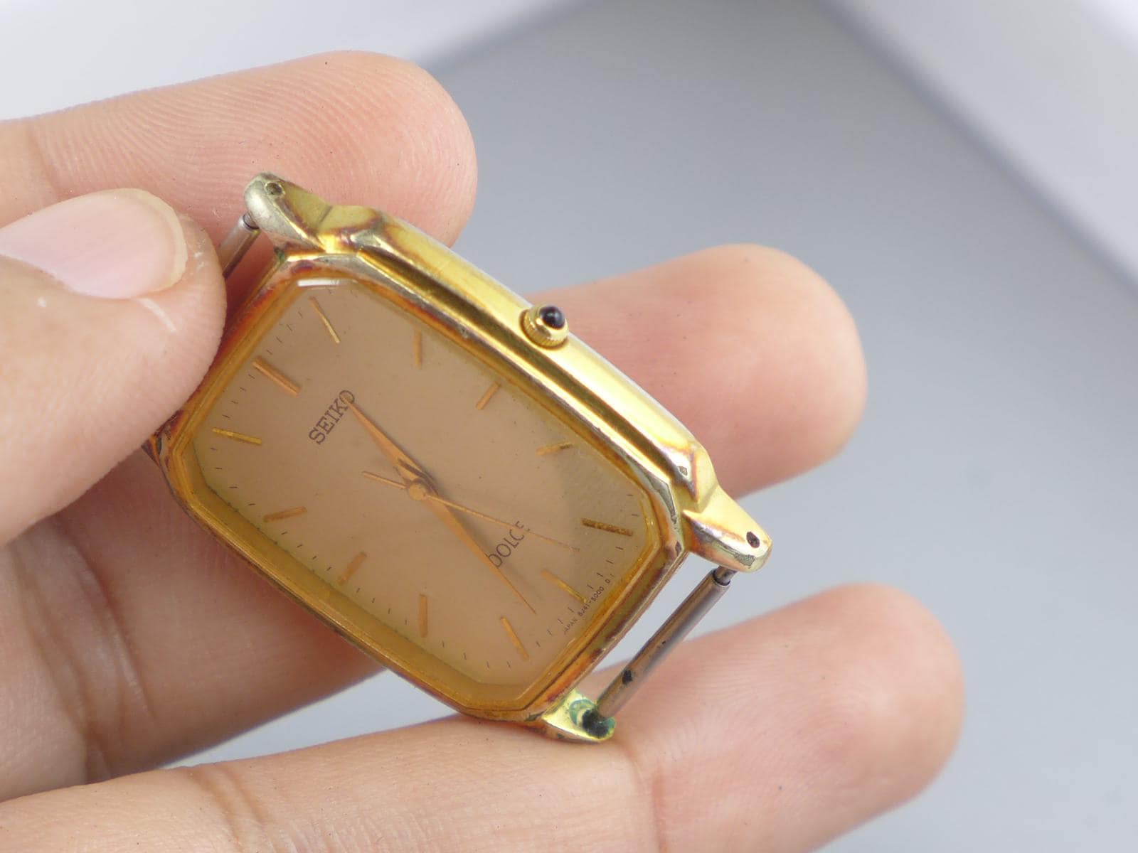 Vintage Seiko Dolce Gold Plated 30 Microns 8J41 5000 8J41 5000 Men