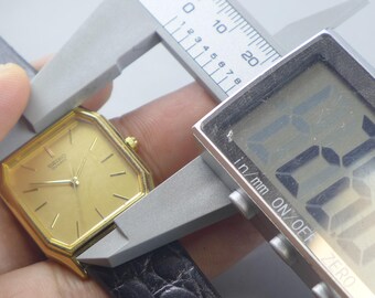 Vintage Seiko 9021 5260 Yellow Dial Men Quartz Watch Japan JDM