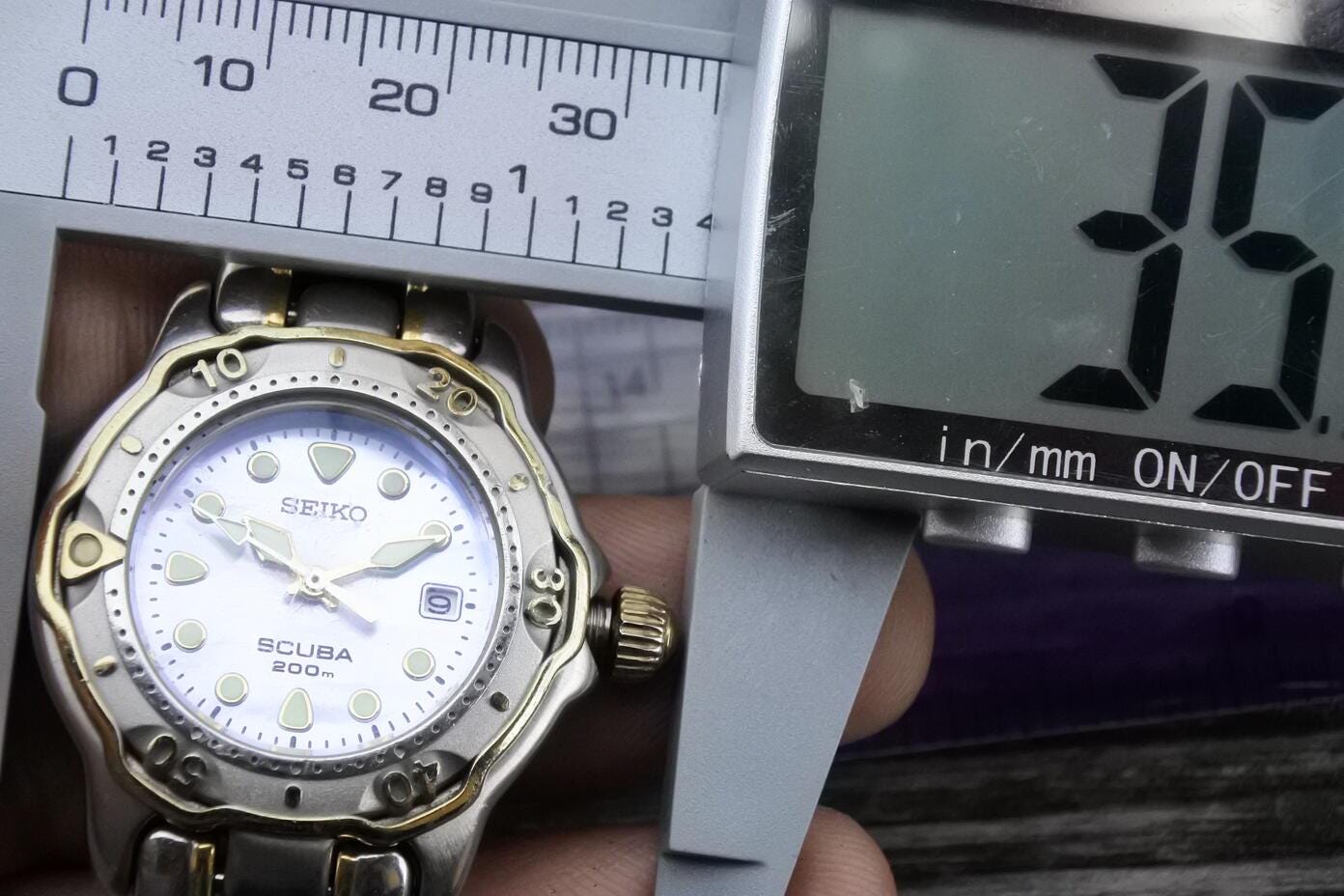 Vintage Seiko Scuba 7N85 0070 Mother of Pearl Dial Lady