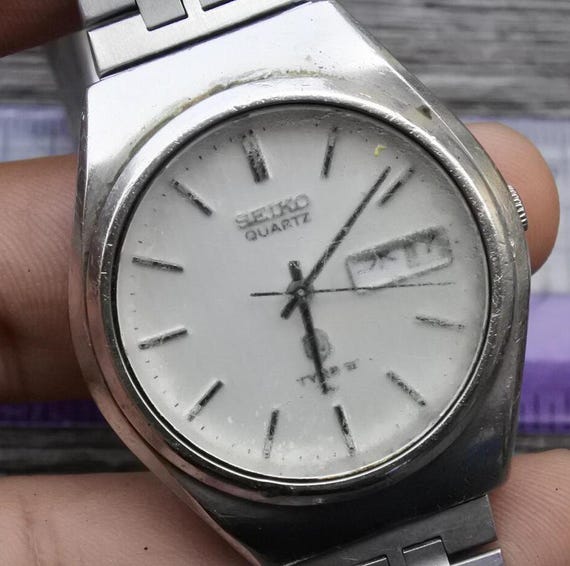 セイコー クォーツ タイプ2 Ref.4623-8010 シルバーのストライプ