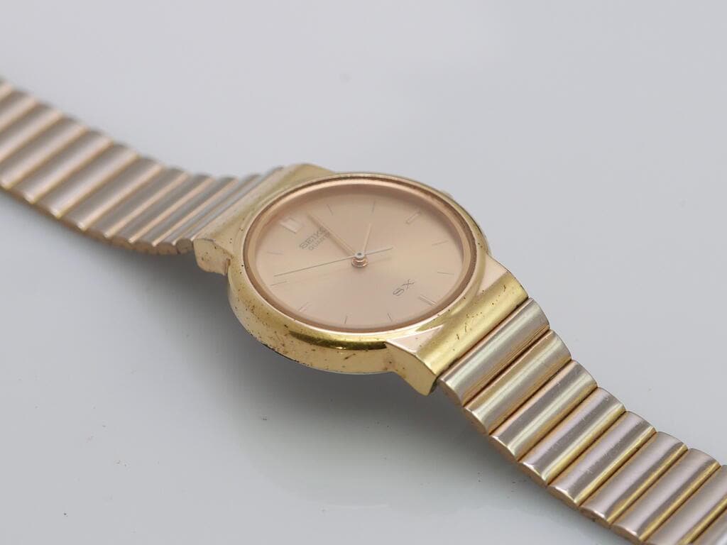 Vintage Seiko SX 5Y91 6080 Integrated Bracelet Lady Quartz Watch