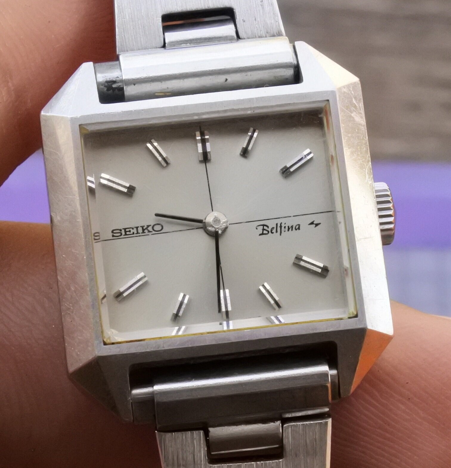 Vintage Seiko Belfina 1120 3050 Yellow Dial Lady Hand Winding