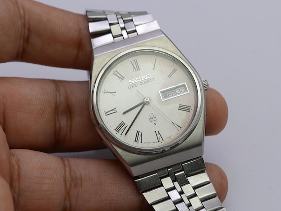 Vintage Seiko Lord Quartz 7853 7010 Roman Numeral Dial Men Quartz