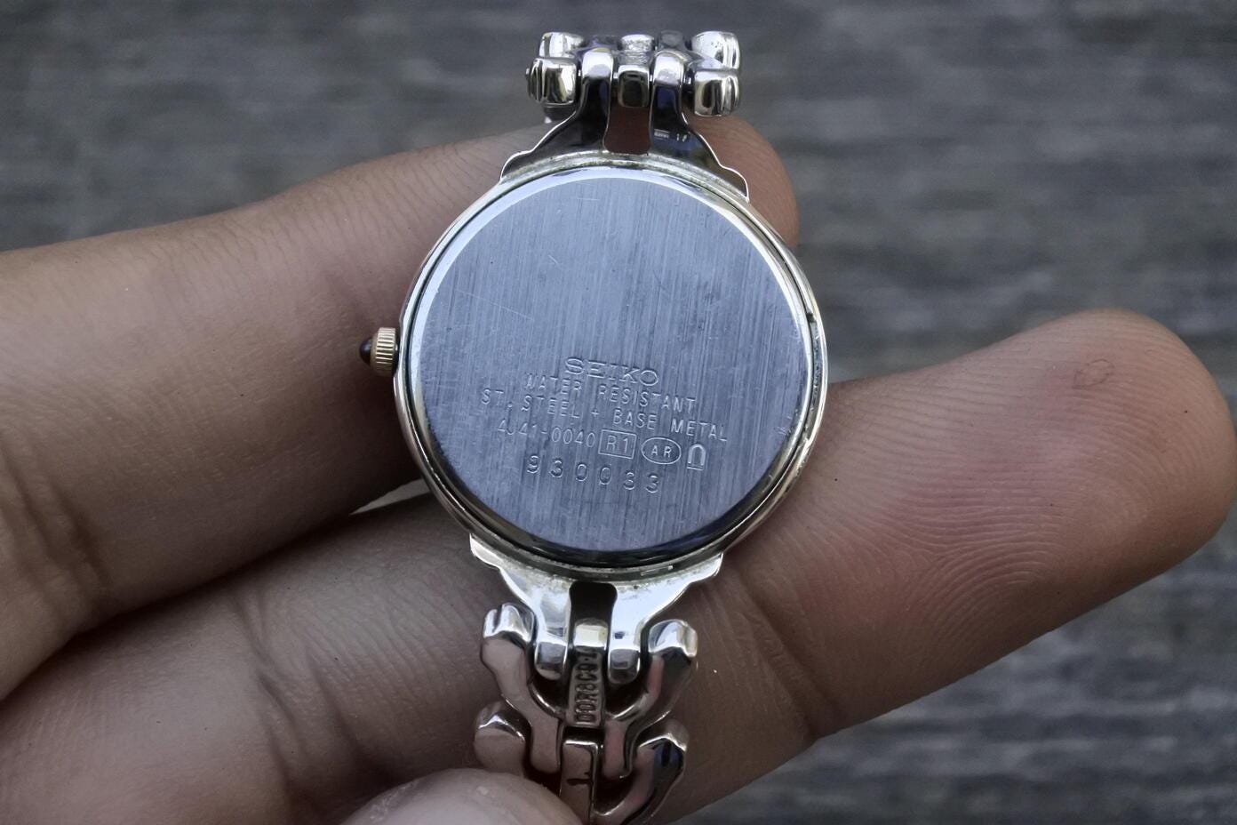 Vintage Seiko Exceline 4J41 0040 Integrated Bracelet Lady Quartz