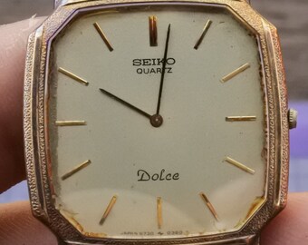 SEIKO Dolce ゴールド ブラック腕時計 SEIKO Dolce ゴールド ブラック腕時計 - メルカリ