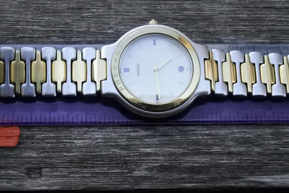 ベルクト5基 Vintage Seiko Presage 5E39 6A10 Integrated Bracelet Men