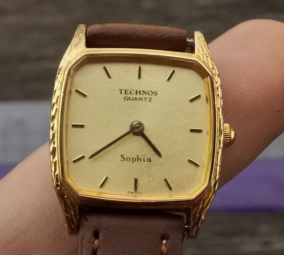 Vintage Technos Sophia Textured Dial Lady Quartz Watch Swiss Made Vintage Technos Sophia Textured Dial Lady Quartz Watch Swiss Made