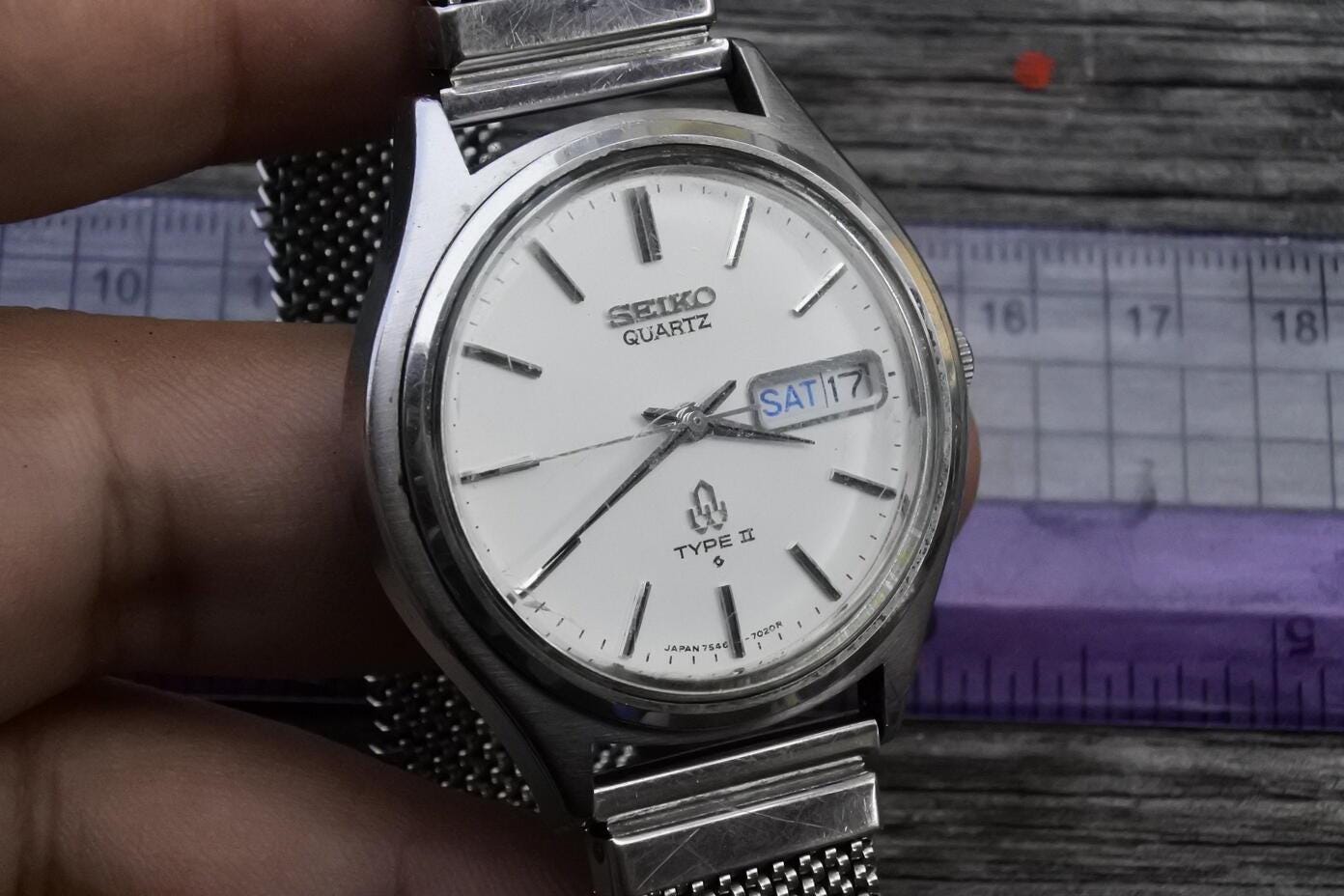 ヴィンテージ セイコー タイプ II 1978年 7546 701E メンズ クォーツ