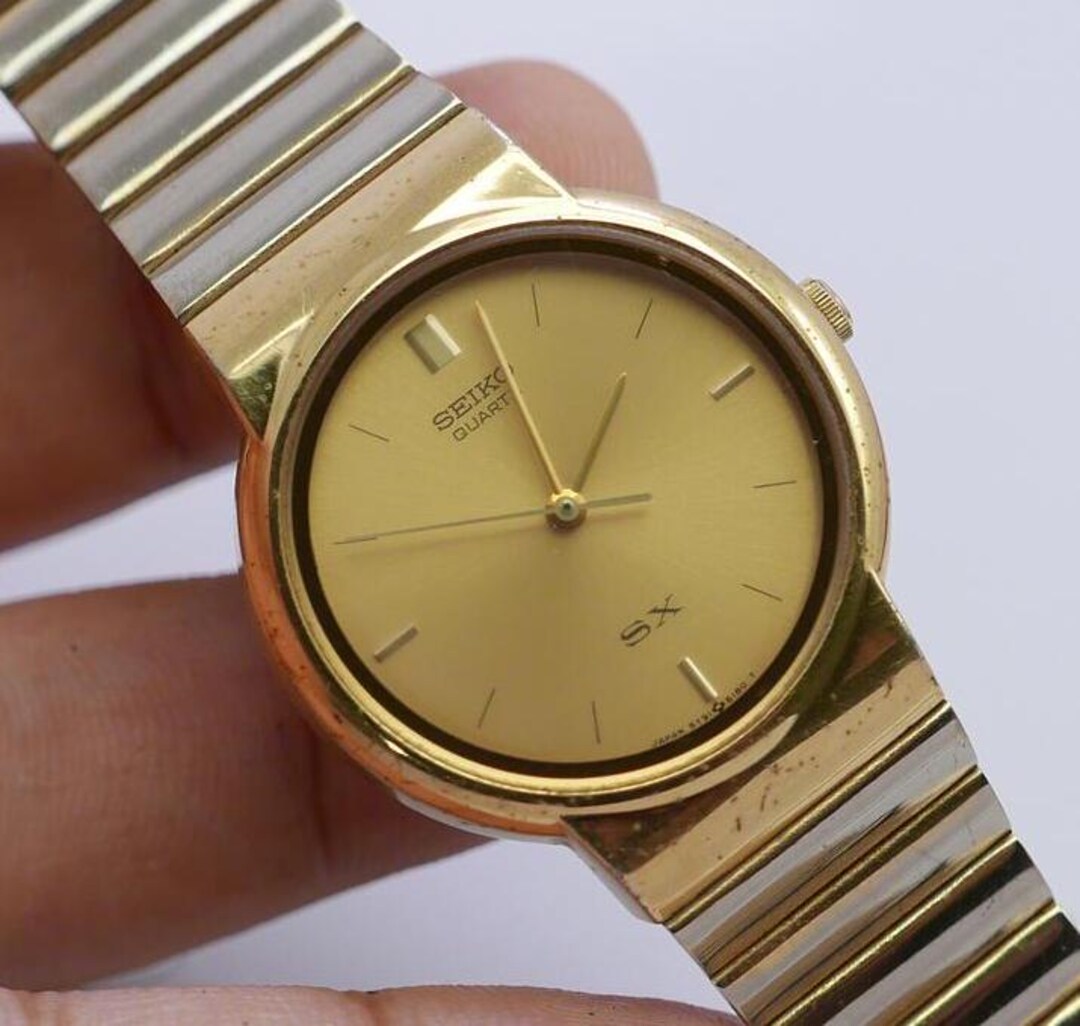 Vintage Seiko SX 5Y91 6080 Integrated Bracelet Lady Quartz