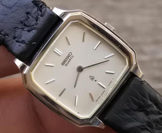 Vintage Seiko 2320 5190 White Dial Lady Quartz Watch Japan Square