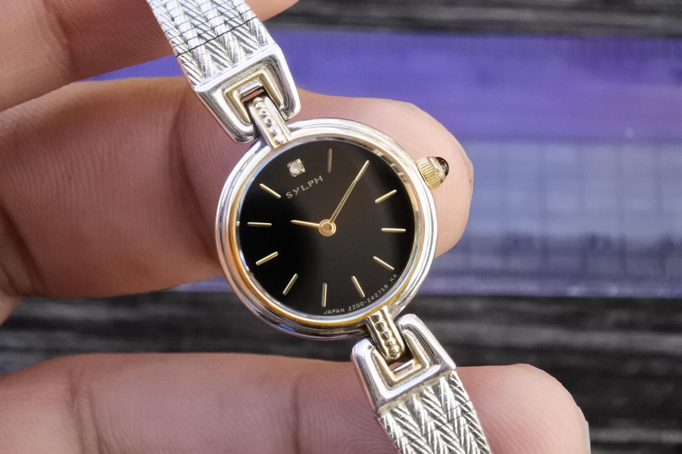 Vintage Citizen Sylph Watch, Quartz Watch Japan Two-tone, Ladies 