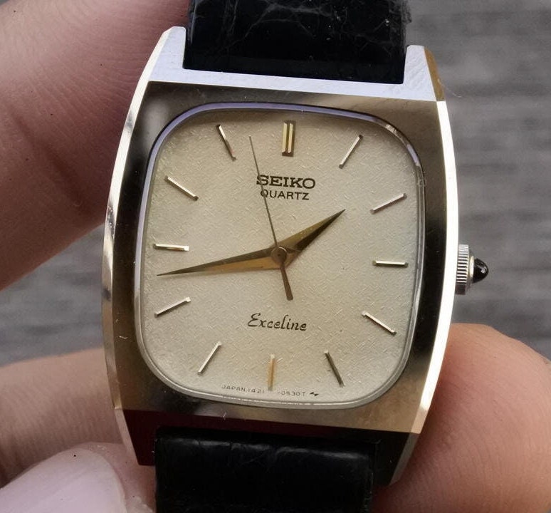 Vintage Seiko Gold Plated 1421 5300 NSAG Super Hard Alloy