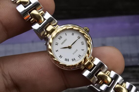 Vintage Seiko Tisse 1F20 1A80 Integrated Bracelet Lady Quartz