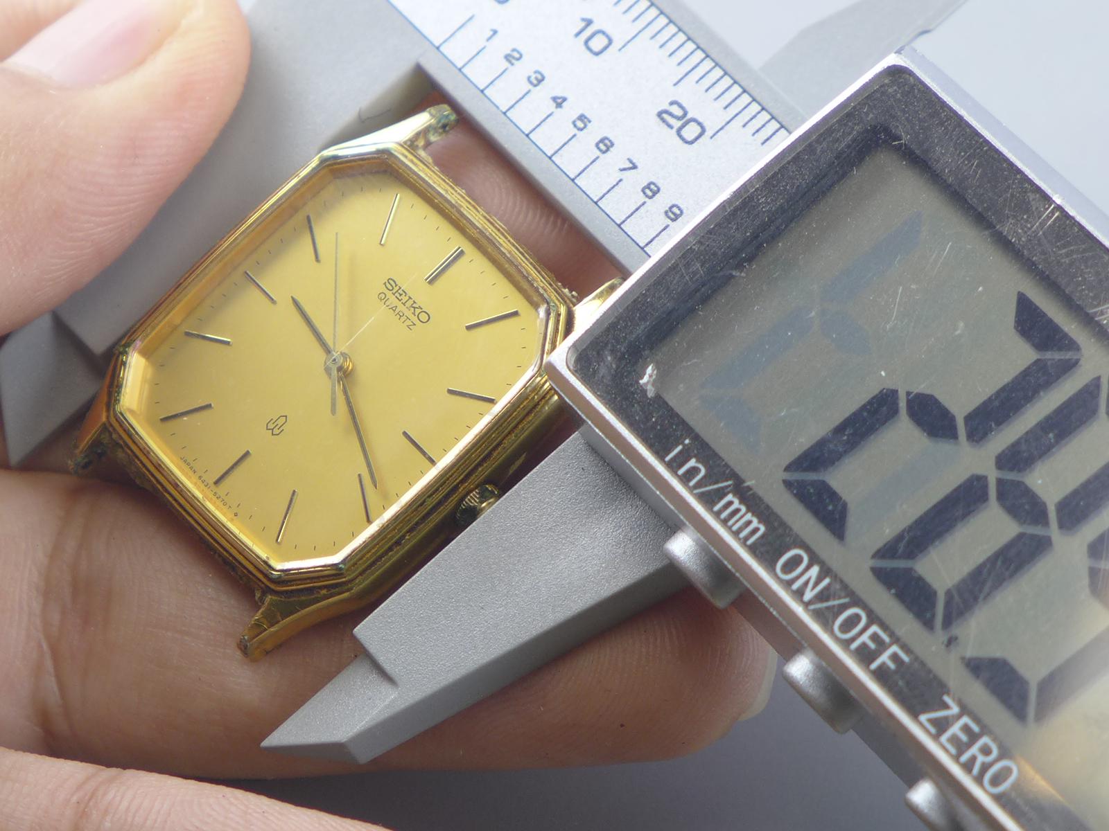 CA0707634 △SEIKO セイコー 6431-5150 クォーツ アナログ スクエア