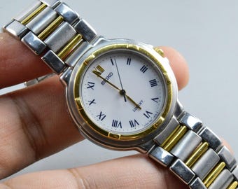 Vintage Seiko Lucent 5E21 5C10 Roman Numeric Dial Lady Quartz