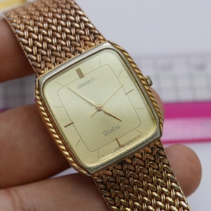 ✨稼働品ヴィンテージ✨SEIKO　DOLCE✨メンズ腕時計　7741-5060 Vintage Seiko Dolce 7741 5060 Textured Dial Lady Quartz