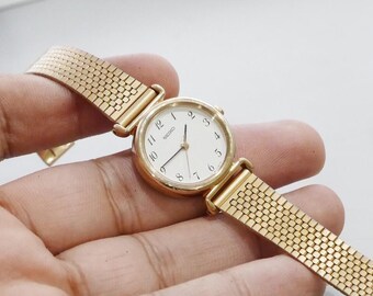 Vintage Seiko 4N21 0052 White Dial Lady Quartz Watch Japan JDM