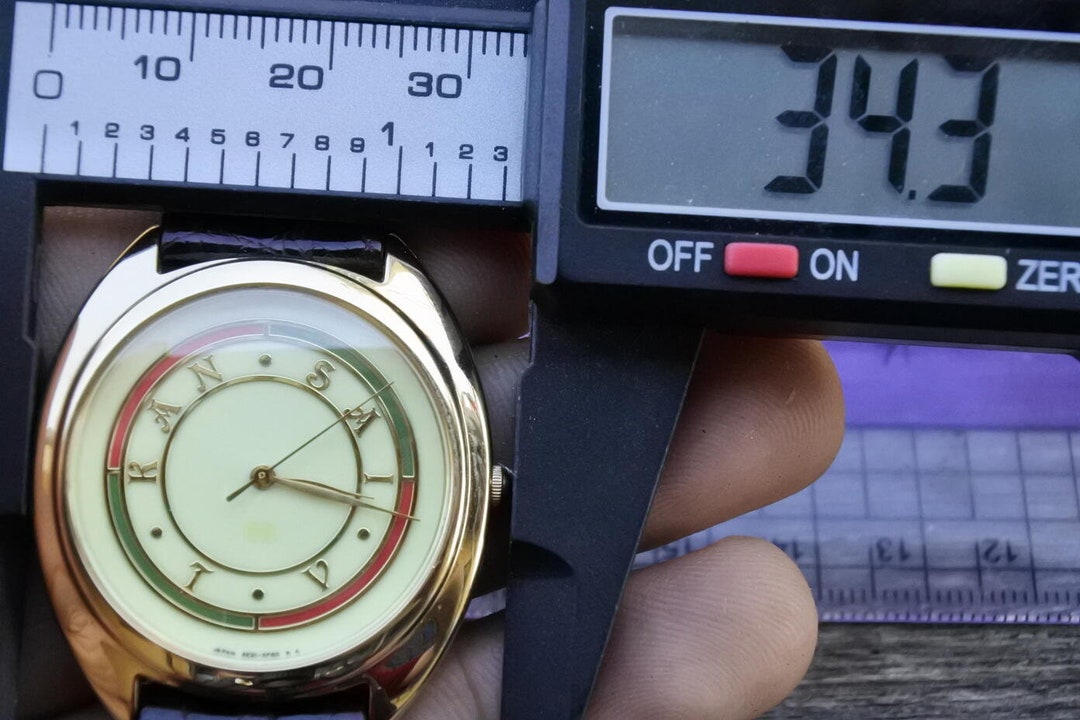 Vintage Seiko Kansai TV 5E21 6D70 IRIDESCENT DIAL Men Quartz Watch